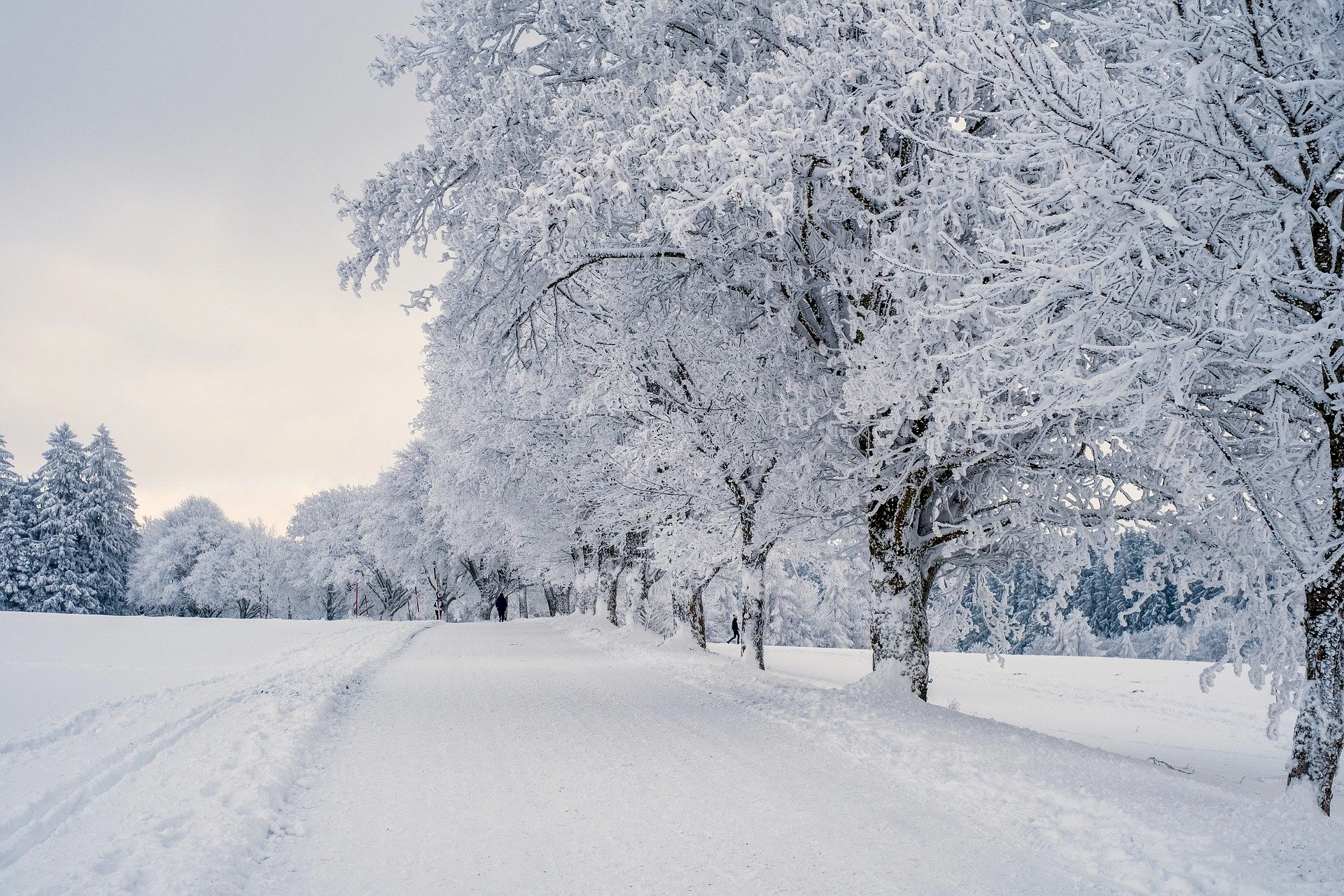 Winterpause Schneelandschaft